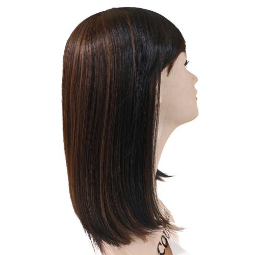 product_image_name-Noble-Synthetic Hair Wig Brown Black Color F1B/RC30A  Straight Heat Resistant Fiber Made Machine Wig with bang Hair Synthetic Hair Wig For Women-3