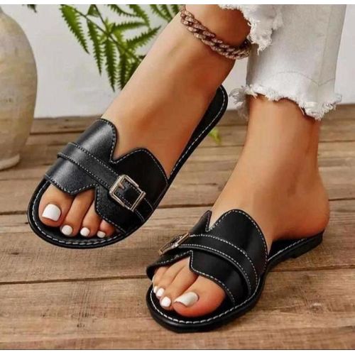 product_image_name-Fashion-Goodnews Shall Announce Me Ladies Black Slip On-1