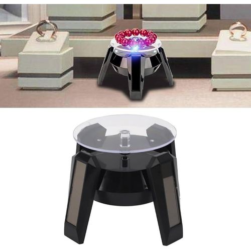 Generic solar 360 rechargable turn table for showcasing art wot and items - image 3