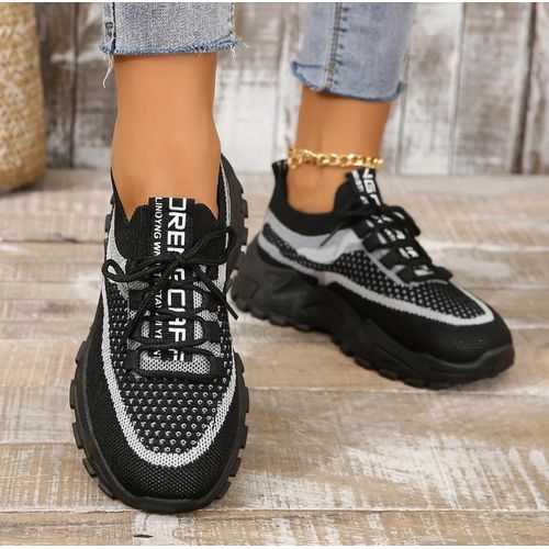 product_image_name-Generic-black shoe for Girls - simple sneakers - Casual sport shoes for Ladies-6