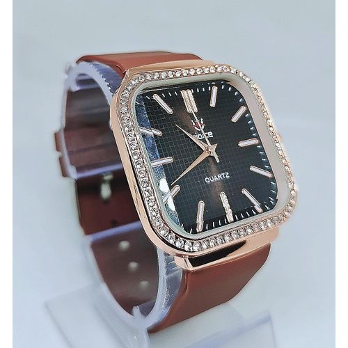 product_image_name-Fashion-Brown Silicon Wristwatch for Women-2