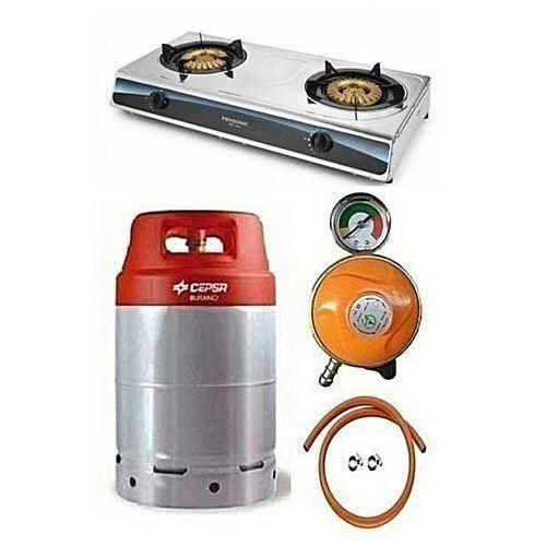 Generic Cepsa Cylinder12.5kg Gas Cooker+free Regulator Hose Clips