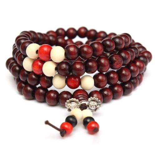 Bangle Mala Wenge Prayer Wood 6mm 108 Beads Tibetan – Wonkey Donkey Bazaar