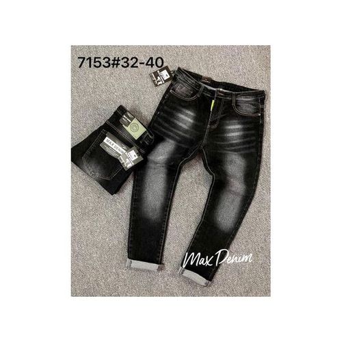 product_image_name-Fashion-Non Faded Smart Quality Denim Jean Trouser For Men- Stock Black Jean-1