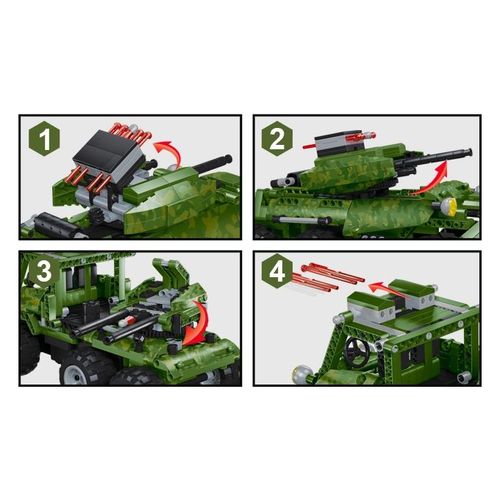 product_image_name-Technic-2in1 Educational Builing Blocks Remote Control Car - 587 Pcs-6