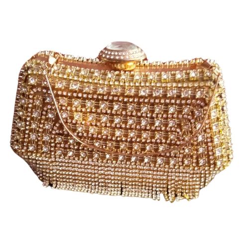 Buy Peora Rose Gold Evening Handmade Bridal Style Purse for Women Online