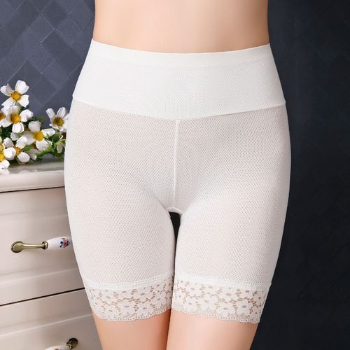 Fashion (16-2-White)Plus Size Safety Short Pants Women Seamless