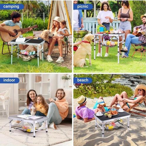 Generic Folding Camping Table, Portable Aluminum Alloy Outdoor Folding Table - image 4