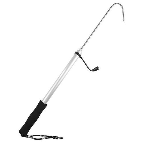 Generic 60cm/90cm/120cm Telescopic Sea Fishing Gaff Stainless Aluminum  Alloy Spear Hook Fish Gaff Hook Ice Sea Fishing Spear