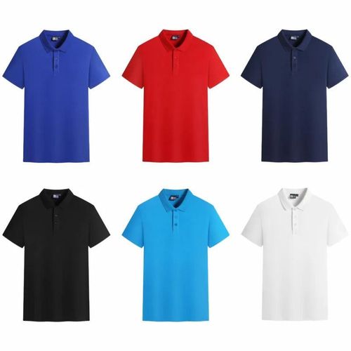 product_image_name-pisiduo- Summer  Solid Color Lapel Button Short Sleeve Polo Shirt Casual Breathable Comfortable Tops-2