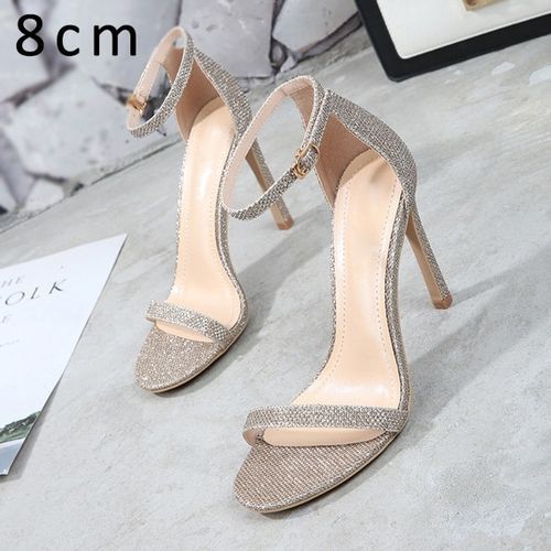 Womens Peep Toe High Heels Buckle Strap Slingbacks Stilettos Sandals Party  Shoes