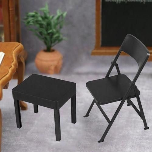 Generic 6 Soldier Table Chair Furniture Set Modern Style Black Jumia Nigeria