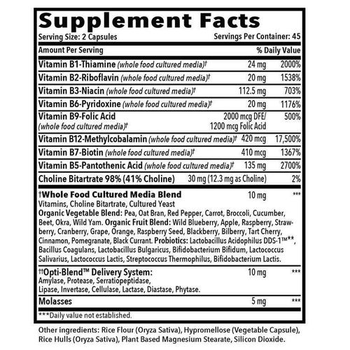 product_image_name-OPTIMAL HEALTH SYSTEMS-Methylated Vitamin B complex 90 Capsules -3