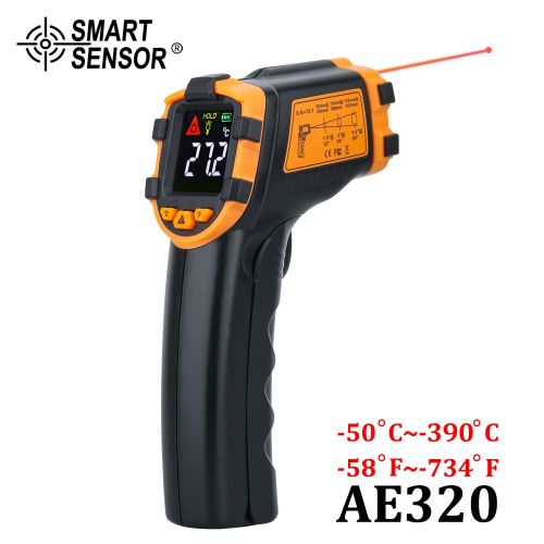 Digital Infrared Thermometer IR Industrial LCD Temperature Gun Laser  Pyrometer