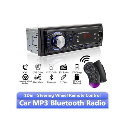 12V Car Radio 1 Din Kit Stereo Audio MP3 Player Support USB TF