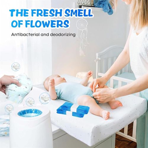 Generic Diaper Pail Refill Bags, Nappy Bin Refills Disposal Nappy Bags - image 3