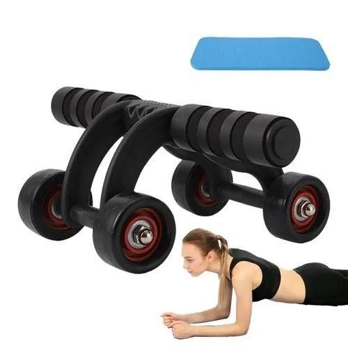 Generic 4 Wheel Abdominal Wheel Gym Belly Whee For Fitness - image 2