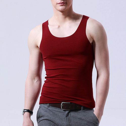 Men Tank Tops Undershirt Vest Sports T-shirt Sleeveless Summer