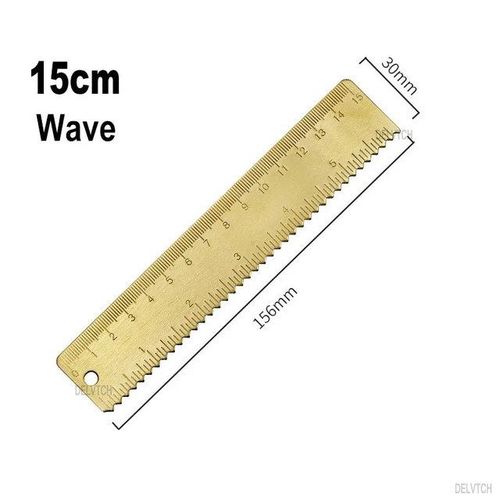 Generic 12cm 15cm 18cm Double Scale Metal Brass Straight Ruler Cm Inch School Math Art Design Student Exam Measuring Drawing Tool Jumia Nigeria