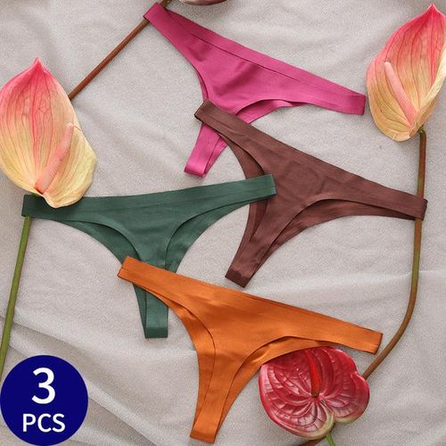 7 Pcs G-string Panties Cotton Women Underwear Sexy Panties Female  Underpants Thong Solid Color Pantys Lingerie Low-rise Panties - Panties -  AliExpress