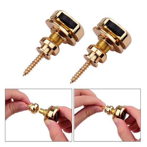 Quick release shop guitar strap locks