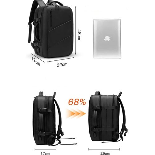 Generic Men's Waterproof Laptop Backpack Large Capacity School Bag - image 8