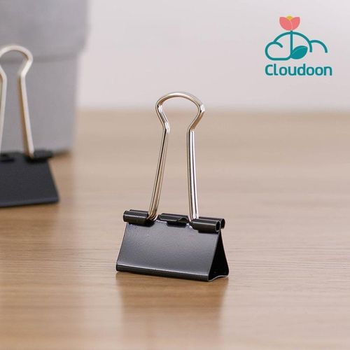product_image_name-Cloudoon-25mm Binder Clips - Metal Paper Holders for Office and School Use, Ideal for Organizing Files and Documents 12 Pieces In 1 Pack-2
