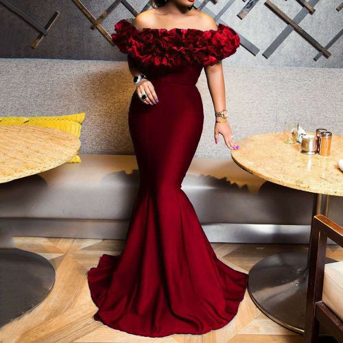dinner dresses in ghana African Fashion Ghana Dresses To Wear For Dinner Formal Winter Dresses For  Women 2023 Black Velvet Dress