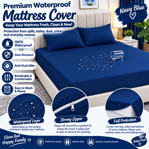Valem Zipper Waterproof Mattress cover