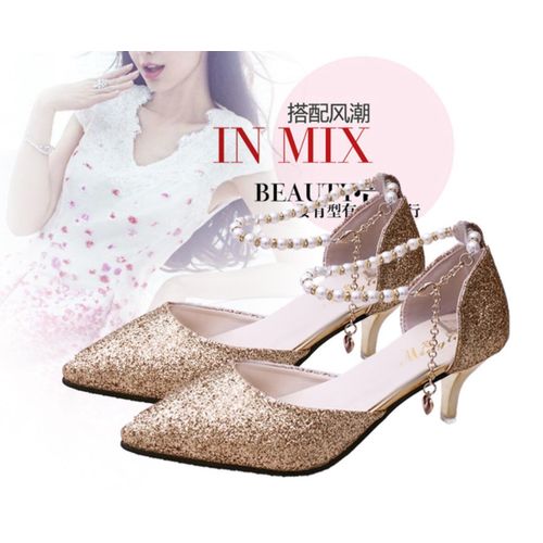 Korea sweet princess heels from Asian Cute {Kawaii Clothing} | Princess  heels, Heels, Bridal shoes low heel