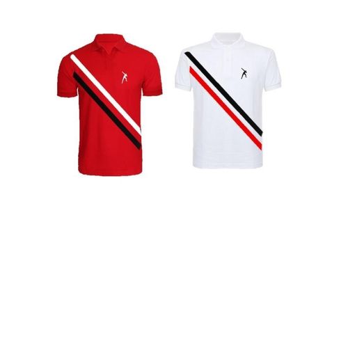 Ifit Wears Men's Exclusive Quality Slant Design Polo - 2 in 1