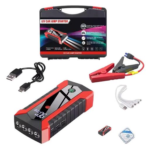 Generic High Power 12V Auto Emergency Car Jump Starter Power Bank With Case - image 3
