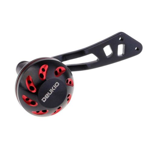 Generic Full Metal Knob Handle Reel Replacement Black Red