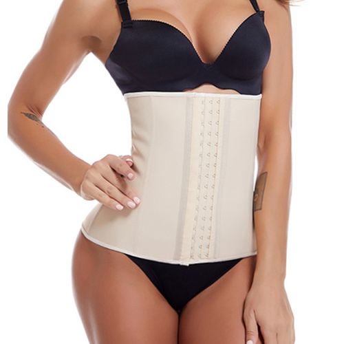 Women Latex Waist Trainer Cincher Corset Body Shaper Girdle Belt Tummy  Control