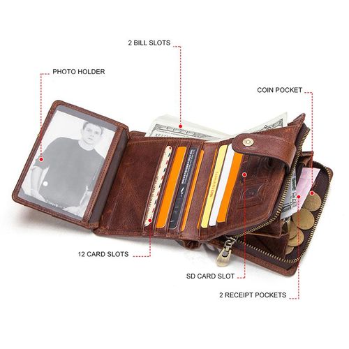 Buy Hide Horn Bi-Fold Leather Men's RFID protected Cash Card Designer Wallet  Online at Best Prices in India - JioMart.