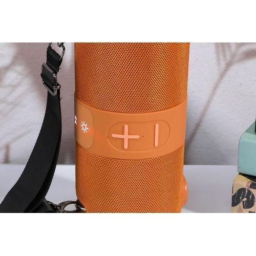 product_image_name-T&G-TG-672 Drums Speaker bluetooth Speaker Dual 78mm Speakers RGB Light TWS Hands-free Call Support TF Card USB Playback FM Radio Outdoors Portable Speaker IPX5 24W ORANGE-2