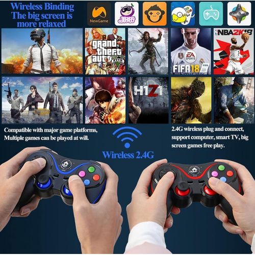 V8 Wireless Game Controller Joystick Gamepad With Phone Holder - for Android, IOS, Smart TV, PS3 and PC (V8) - image 8
