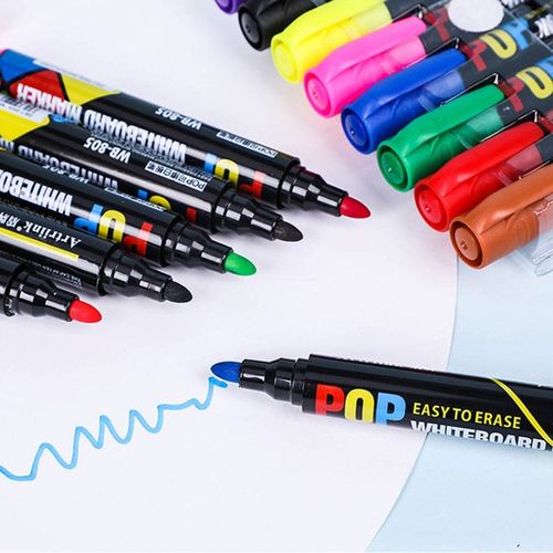 8 Pcs Best Dry Erase Markers Whiteboard Pen Set Colored Whiteboard Marker  Pens in Assorted Colors For White Board Children School Supplies