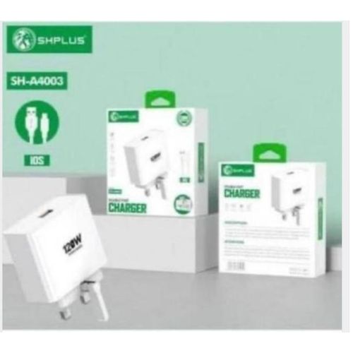 SHPLUS SHPLUS, 120w SUPER FAST DOUBLE CHARGE ADPTER + CABLE - image 2