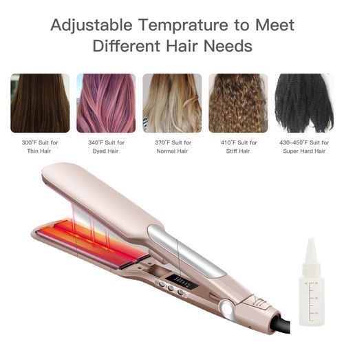 Heat pod hair top straightener