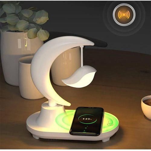 product_image_name-Generic-LED Night Light, Music Bedside Lamp With Wireless Charger, 3 In One-1