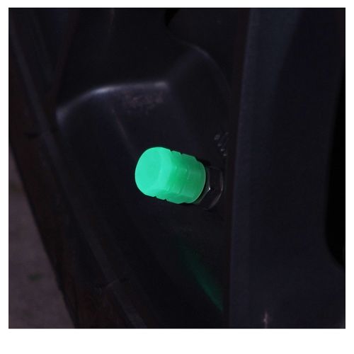 4 Valve Cap Fluorescent Car Tire Plug Bouchon Pneu Car Bike Motorcycle Tapa  Valv