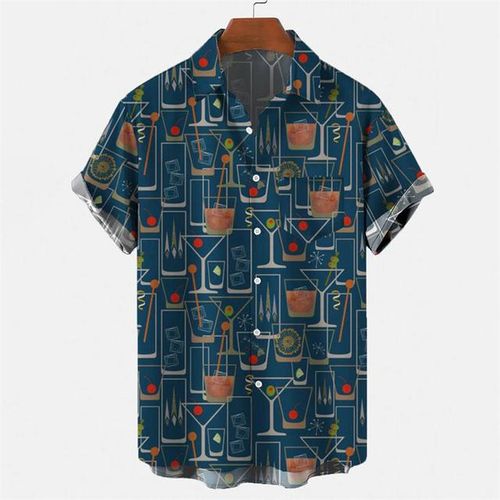 Generic Hawaiian Beer Short Sleeve Shirt Men Sweat-Shirt Fantasy