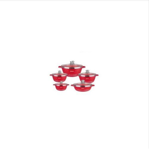 Generic Dessini 10 Pieces Granite Coating Non Stick Cookware Set Pot Pan