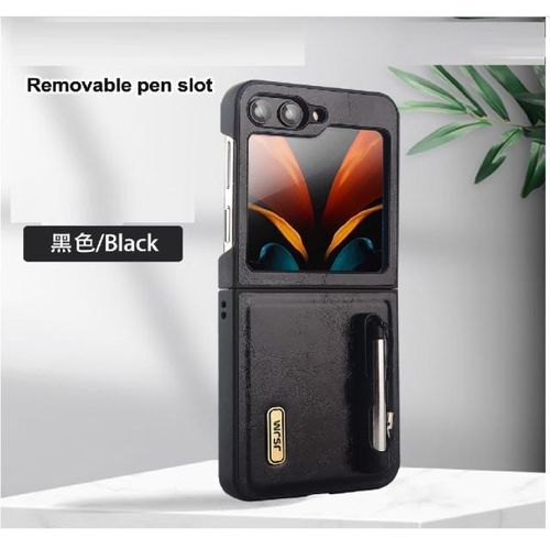 Generic Samsung Galaxy Z Flip 7 Quality Leather Case with S-pen