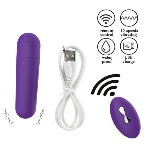 Generic (Remote Purple)Vibrating Panties 10 Function Wireless Remote  Control Rechargeable Bullet Strap On Underwear For Women Toy SHA