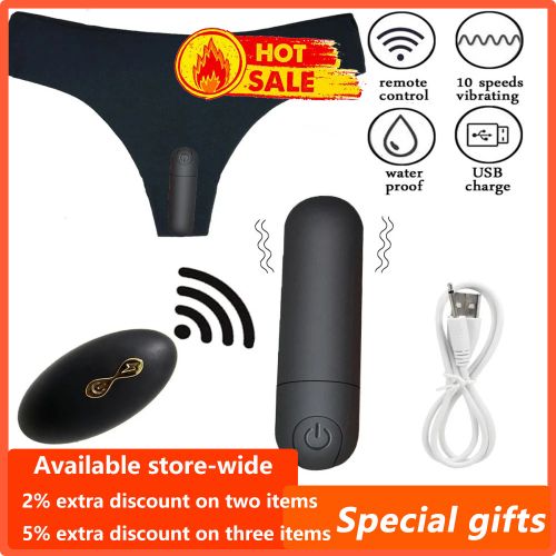 Vibrating Panties 10 Function Remote Control Rechargeable Bullet Underwear  Women