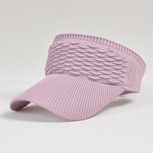 Fashion (pink)New Summer Ponytail Sun Hats Solid Color Long Wide Brim  Outdoor Beach Women Hats Sports Hat Baseball Cap RA