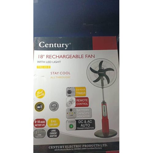 product_image_name-Generic-Century 18" Rechargeable Standing Fan, model FRC-45-E. -1