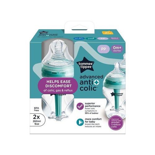 Generic Tomee Tippee Advanced Anti-Colic Bottles - 2x 260ml/9oz
